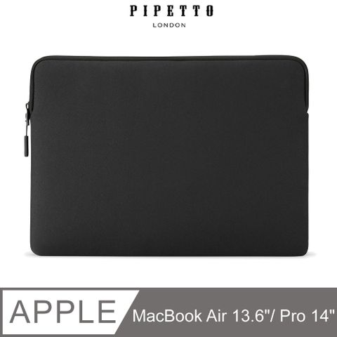 Pipetto 【英國品牌】 MacBook Air 13.6吋/Pro 14吋 Classic Fit 電腦包-黑色