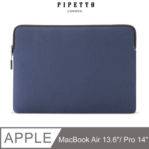 【英國品牌】PIPETTO MacBook Air 13.6吋/Pro 14吋 Classic Fit 電腦包-藍色