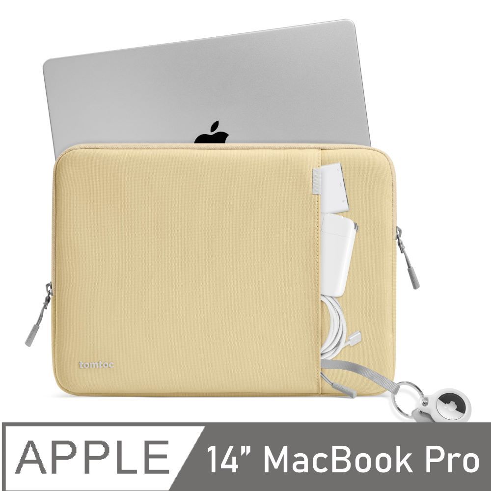 Tomtoc  360完全防護 ,鵝黃 適用14吋 Apple　　MacBook Pro