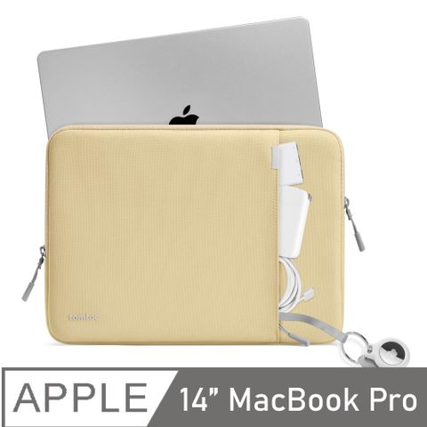 Tomtoc 360完全防護 ,鵝黃 適用14吋 Apple　　MacBook Pro