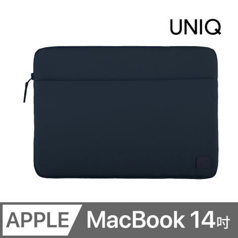 UNIQ Vienna 防潑水輕薄筆電包 MacBook 14 吋 靛藍色