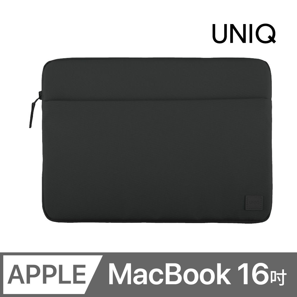 UNIQ  Vienna 防潑水輕薄筆電包 MacBook 16 吋 午夜黑