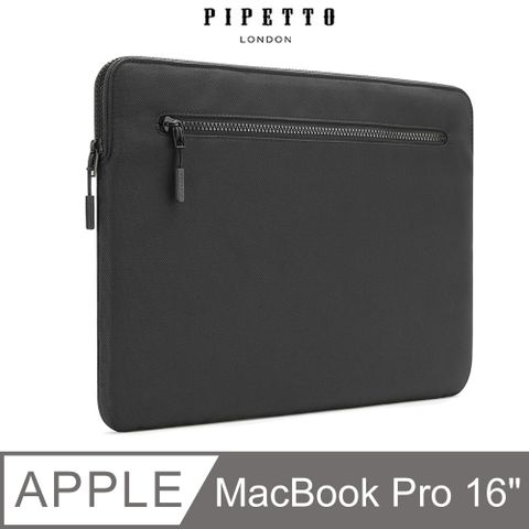 Pipetto 【英國品牌】 MacBook Pro 16吋 Organiser 防撕裂布電腦包-黑色