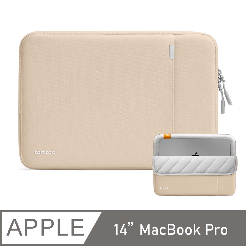 Tomtoc  360完全防護 ,鵝黃 適用14吋 Apple　　MacBook Pro