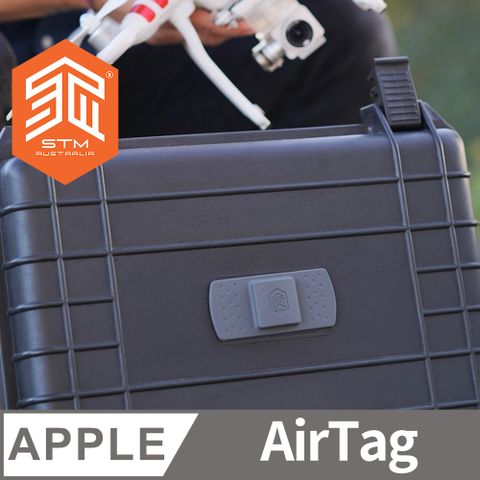 STM 澳洲  StickAir AirTag 專用黏貼式固定片 [兩入組] - 黑/灰