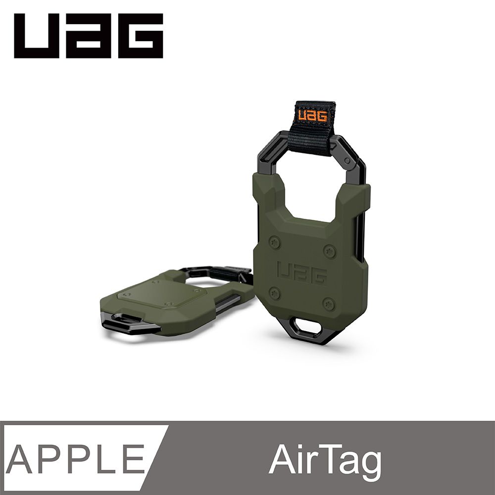 UAG  AirTag 矽膠金屬保護套-綠