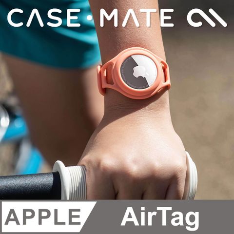 Case-Mate 美國 CASEMATE AirTag 專用孩童定位手環- 珊瑚紅