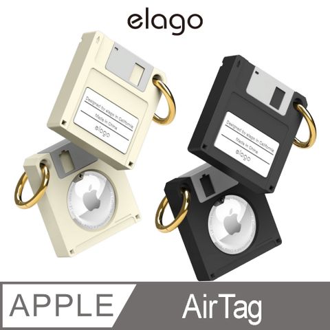 Elago AirTag 磁碟片保護套(附鑰匙扣)