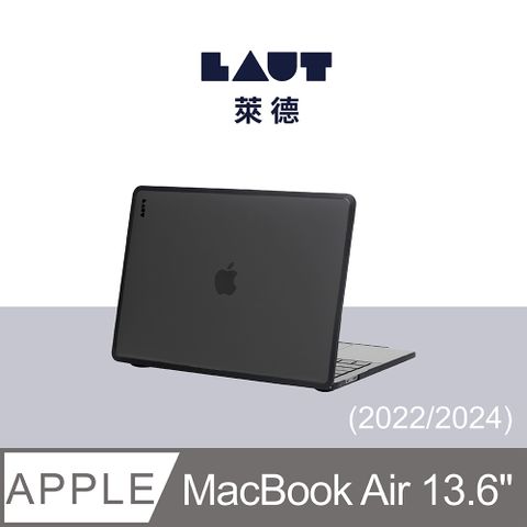 LAUT 萊德 Macbook Air 13.6吋 M2.M3 (2022/2024) 防摔筆電保護殼-黑