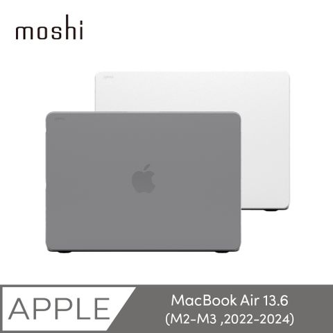 Moshi 摩仕 MacBook Air 13.6 iGlaze 輕薄防刮保護殼 (M2-M3, 2022-2024)