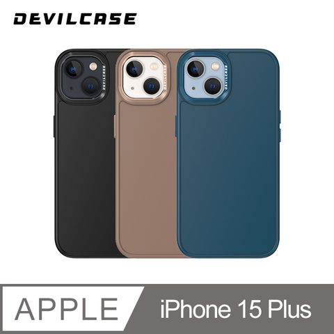 視覺美感的風格色系DEVILCASE Apple iPhone 15 Plus 6.7吋惡魔防摔殼PRO(3色)