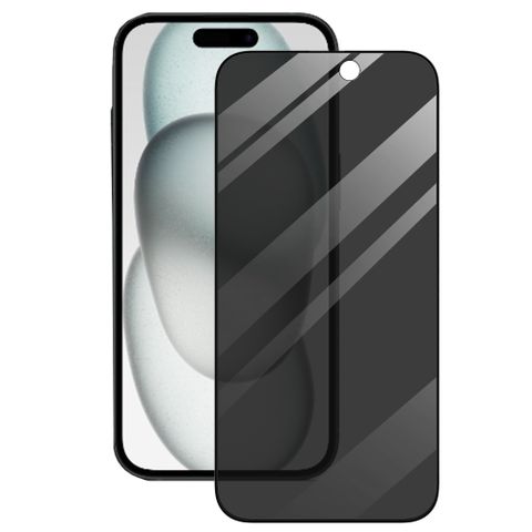 【TOTU】iPhone 15 Plus防偷窺螢幕鋼化玻璃保護貼 犀牛家族
