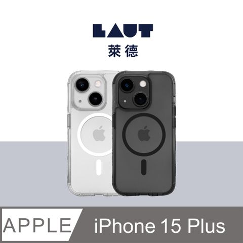 LAUT 萊德 萊德 iPhone 15 Plus 磁吸水晶邊框軍規耐衝擊保護殼