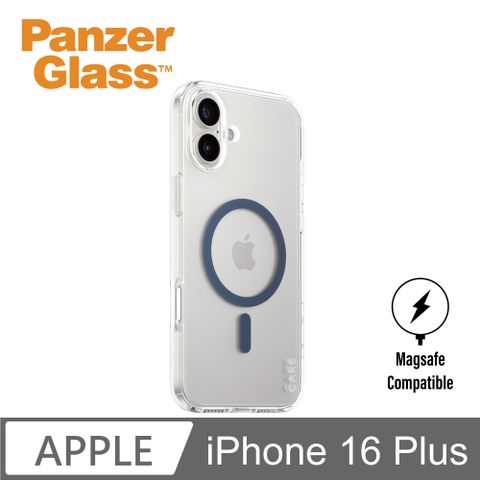 PanzerGlass iPhone 16 Plus 6.7吋 Flagship 磁吸透明防摔殼(透藍)