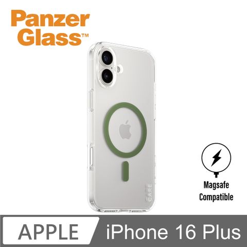 PanzerGlass iPhone 16 Plus 6.7吋 Flagship 磁吸透明防摔殼(透綠)