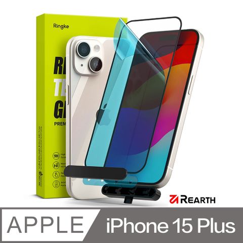 Rearth Apple iPhone 15 Plus 強化玻璃螢幕保護貼