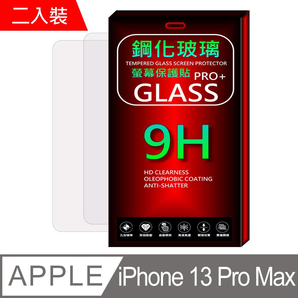  iPhone 13 Pro Max  (全透款/全屏滿版-二入裝)