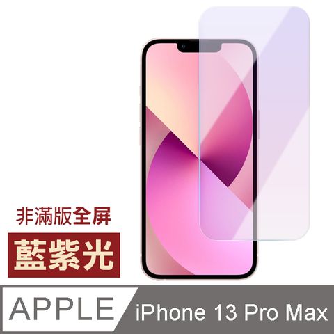 iPhone 13 Pro Max 非滿版 藍紫光 保護貼 手機 9H 鋼化膜 ( iPhone13ProMax保護貼 )