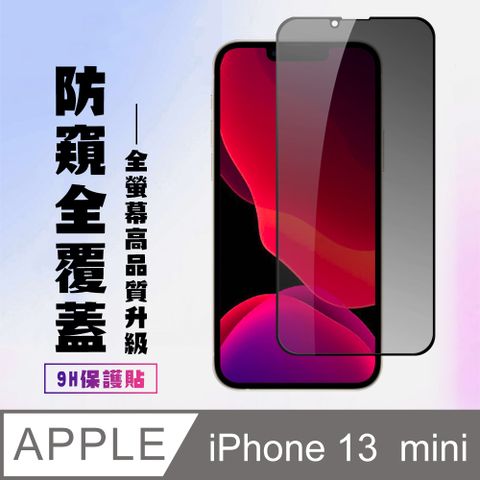 【IPhone 13 MINI】 高清防窺保護貼保護膜 9D黑框防窺全覆蓋 鋼化玻璃膜 9H加強硬度