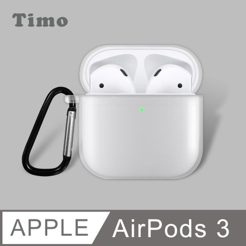 【Timo】AirPods 3 TPU透明保護套(附扣環)