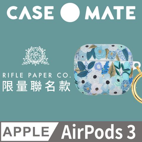 Case-Mate AirPods (第3代) 防摔保護殼 - 花園派對-藍