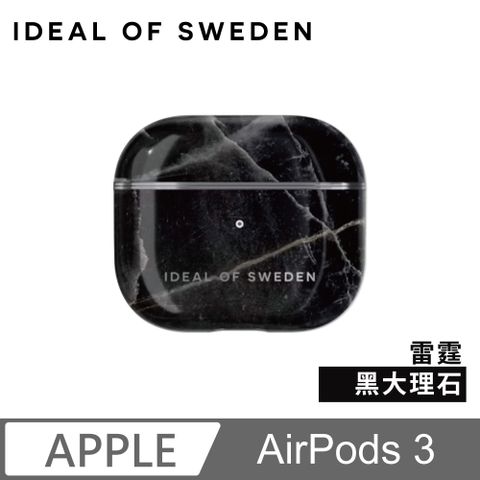 iDeal Of Sweden AirPods 3 北歐時尚瑞典流行耳機保護殼-雷霆黑大理石