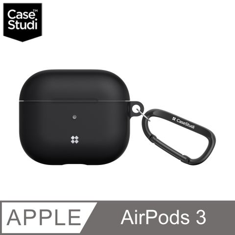 CaseStudi AirPods 3 Explorer 充電盒保護殼(含扣環)-透黑色