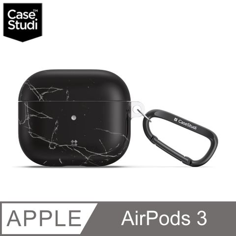 Case Studi CaseStudi AirPods 3 Prismart(S) 充電盒保護殼(含扣環)-黑色大理石