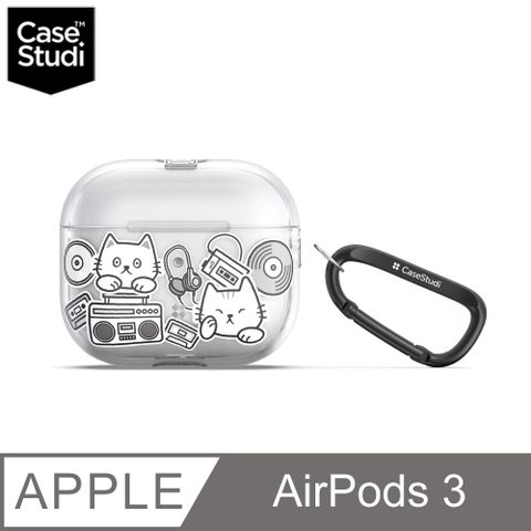CaseStudi AirPods 3 CAST 充電盒保護殼(含扣環)-音樂貓