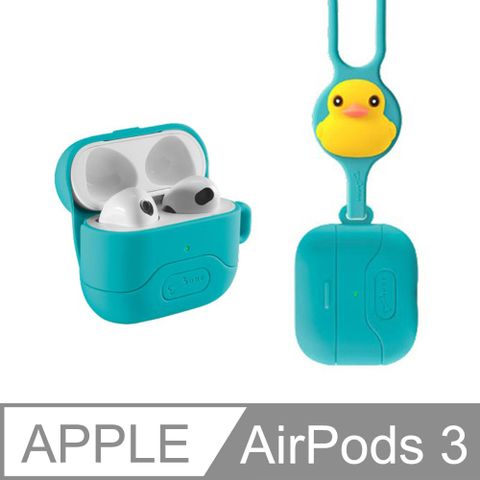 Bone / AirPods 3 手掛保護套 - 派提鴨-附手掛繩 (矽膠保護殼 I Phone 蘋果手機配件)