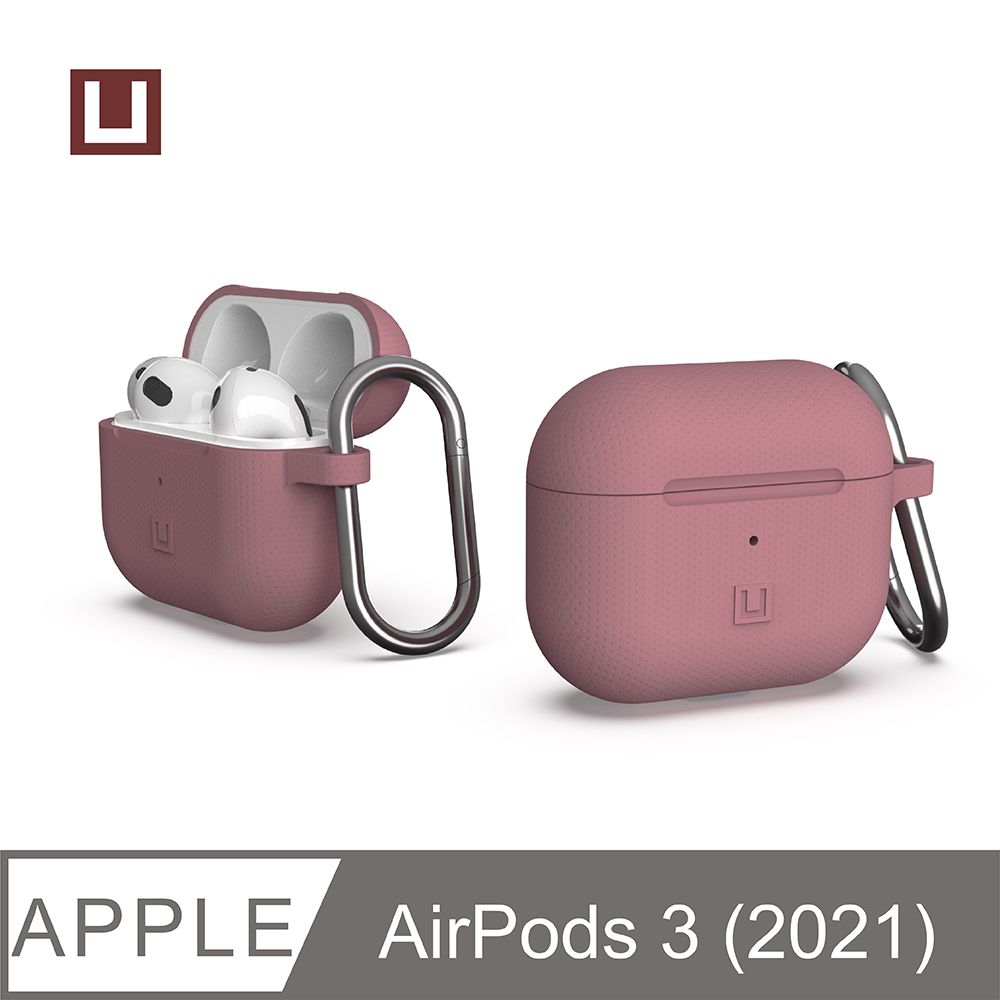 UAG [U] AirPods 3 耐衝擊防塵矽膠保護殼-粉