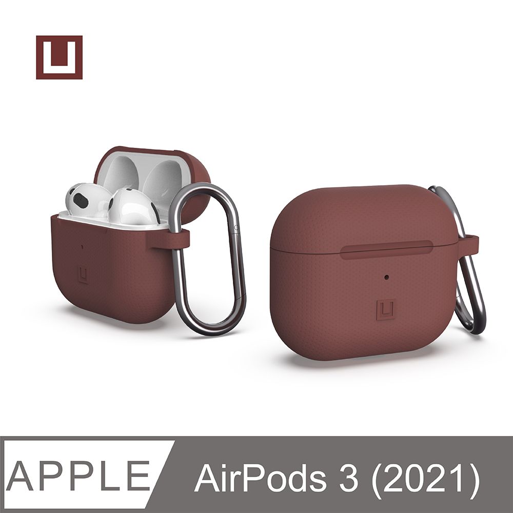 UAG [U] AirPods 3 耐衝擊防塵矽膠保護殼-紫紅