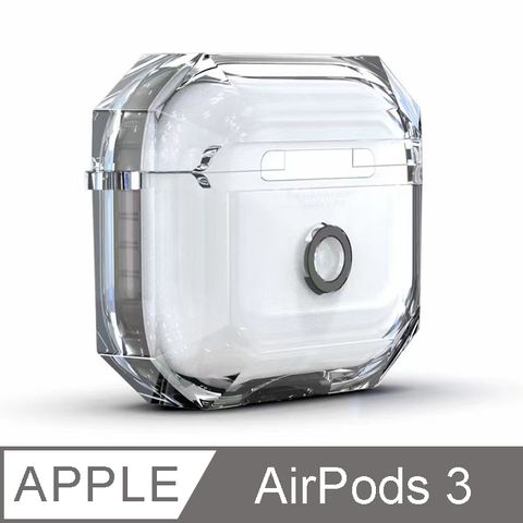 IN7 清透系列 AirPods 3 透明撞色TPU 耳機保護套 蘋果無線耳機 收納保謢套-黑色