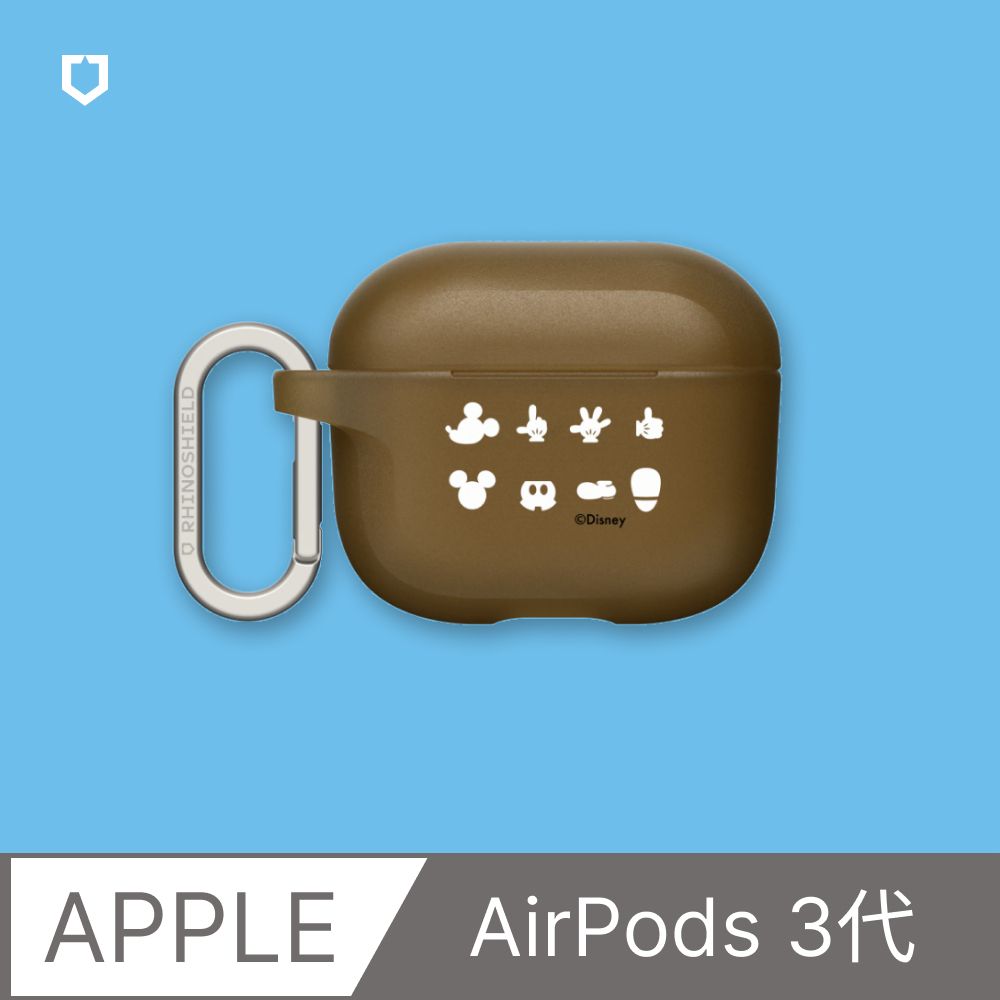 RHINOSHIELD 犀牛盾 AirPods 第3代 防摔保護殼|迪士尼-米奇系列-黑標款-米奇八件組(多色可選)