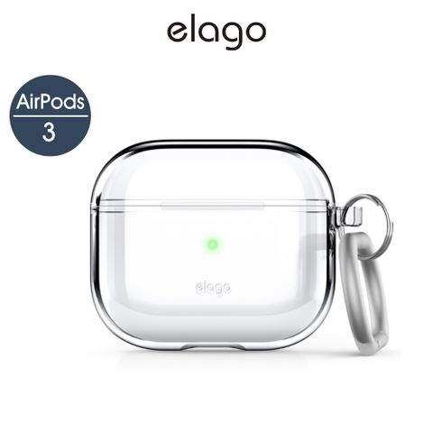 Elago AirPods 3 無痕透明殼 附鑰匙圈