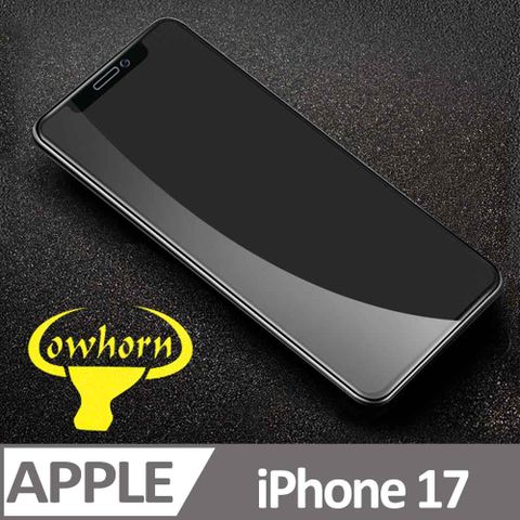 iPhone 17 2.5D曲面滿版 9H防爆鋼化玻璃保護貼 黑色