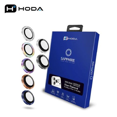 【Hoda】 Apple iPhone 17 Pro/Pro Max 藍寶石原機結構鏡頭貼(3入組)
