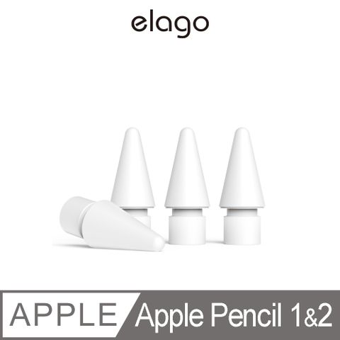 Elago Apple Pencil Pro/1/2/USB-C替換筆尖4入 耐磨 蘋果筆尖 類紙膜 觸控精準