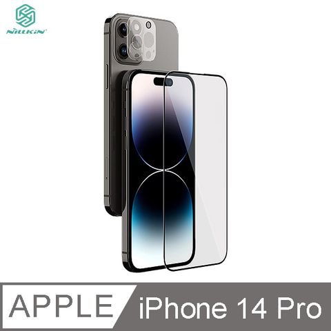 NILLKIN 耐爾金 Apple iPhone 14 Pro 二合一套裝玻璃貼 (螢幕玻璃貼+鏡頭貼)