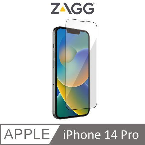 ZAGG 美國 iPhone 14 Pro 6.1 滿版鋼化玻璃手機保護貼/保貼-高清款/3倍強化