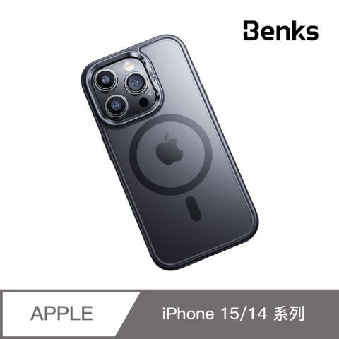 【Benks 】磁吸防摔膚感 MagSafe 手機殼 iPhone 15/14/13/Pro/Pro Max/Plus 黑