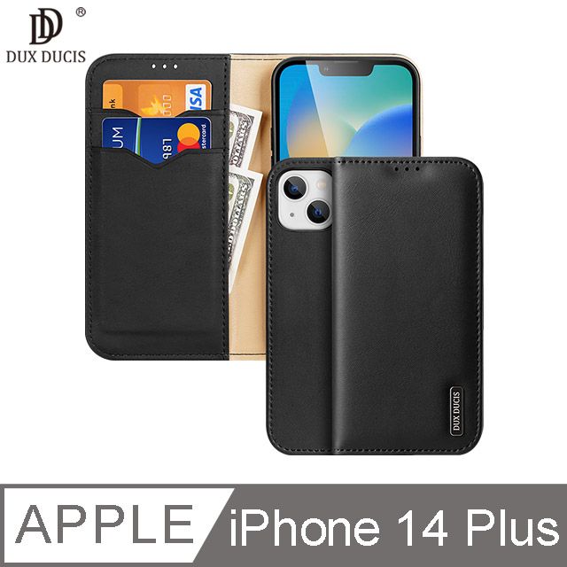 DUX DUCIS  Apple iPhone 14 Plus Hivo 真皮保護套 #手機殼 #保護殼 #磁吸 #卡槽收納