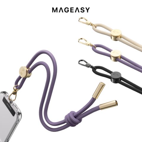 MAGEASY Wrist Strap 6mm手機手腕掛繩掛片組(相容 iPhone / Android手機殼)