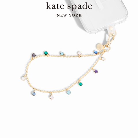 Kate Spade 手機掛鍊 繽紛彩鑽