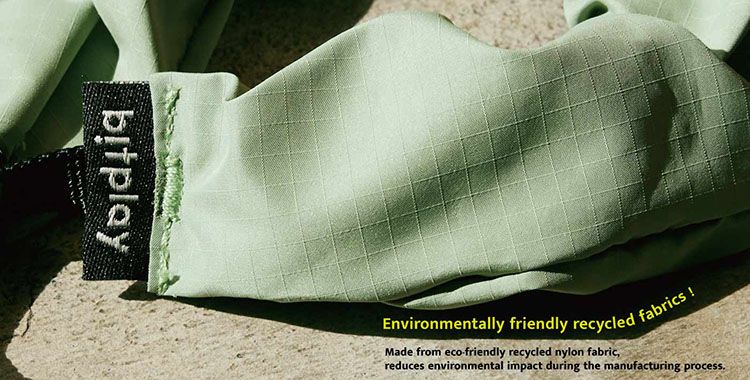 Environmentally friendly recycled fabrics !Made from ecofriendly recycled nylon fabricreduces environmental impact during the manufacturing process