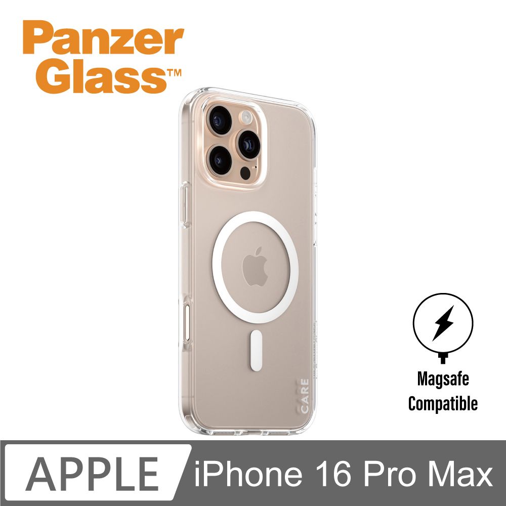 PanzerGlass iPhone 16 Pro Max 6.9吋 Flagship 磁吸透明防摔殼(透白)