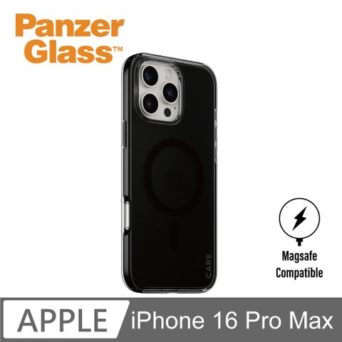 PanzerGlass iPhone 16 Pro Max 6.9吋 Flagship 磁吸透明防摔殼(煙燻黑)