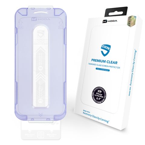 hoda iPhone 16 系列 美國康寧授權滿版玻璃保護貼(AGbC)(附無塵太空艙貼膜神器)
