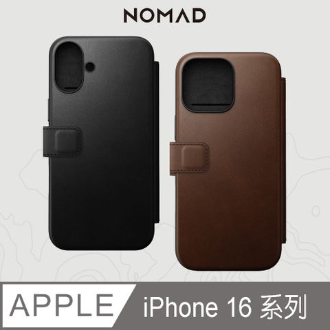 NOMAD 美國 摩登Classic皮革保護套-iPhone 16 / 16 Plus / 16 Pro / 16 Pro Max (兼容Magsafe磁吸無線充電)