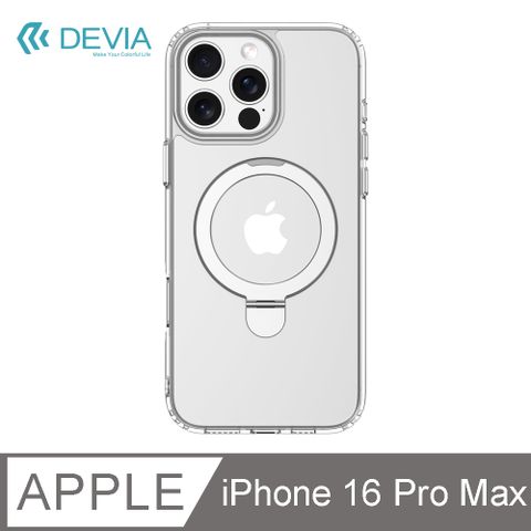 DEVIA iPhone 16 Pro Max 金屬支架 MagSafe 保護殼-透明